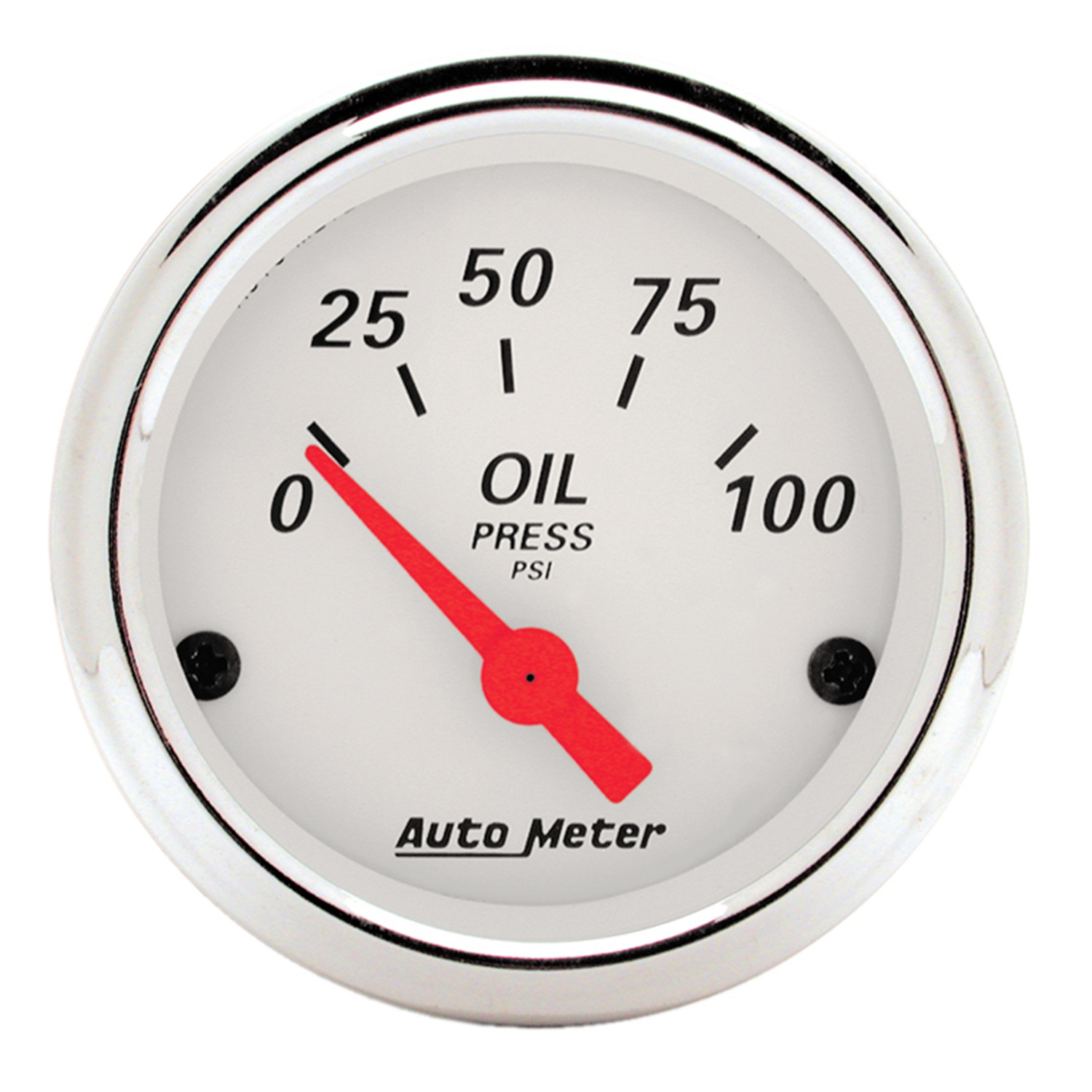 AutoMeter 2-1/16 In. OIL PRESSURE, 0-100 PSI, ARCTIC WHITE